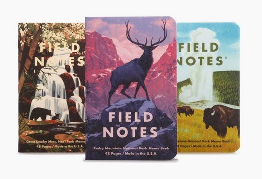 Field Notes National Parks - Wandering Star Adventure Emporium