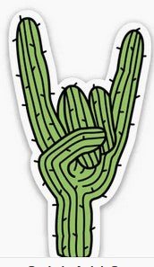 KNW Rockin Saguaro Sticker - Wandering Star Adventure Emporium