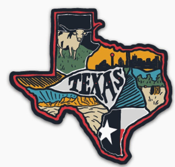 KNW Texas Love Sticker - Wandering Star Adventure Emporium